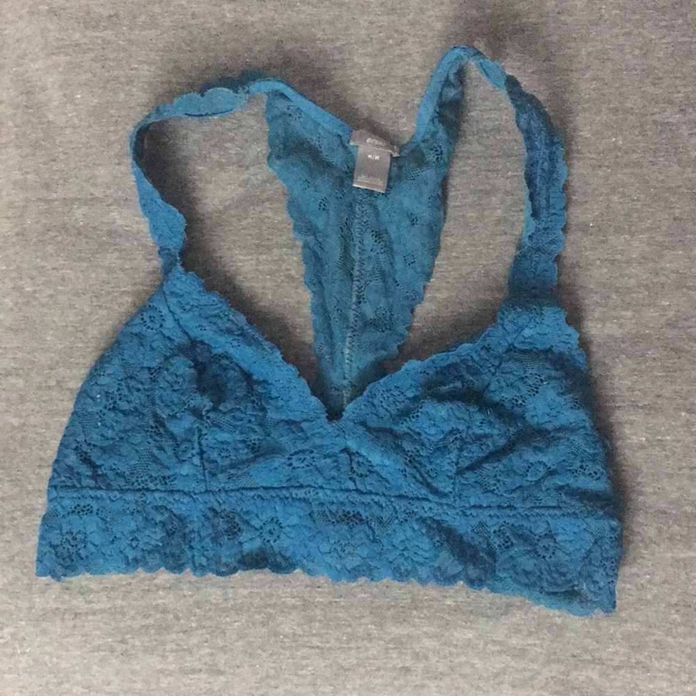 Aerie Teal Lace Bralette